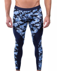 New <b>Men's</b> <b>Compression</b> Tight Quick Dry Full Length Workout <b>Tights</b> Elastic Waist Gym Running Training Pants Oem - Product Image 2