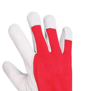 Cow Grain Leather Anti-static Anti-Slip Silicone-free 4 Mil Thick Assembly Work <b>Gloves</b> Interlock Cotton Fabric Back <b>Gloves</b> - Product Image 3