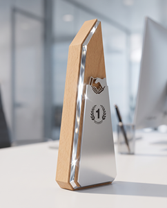 Nuevos Premios de Cristal Transparente Grabado con Diseño Exclusivo para Colaboraciones de Marca y Regalos de Cooperación - Product Image 2