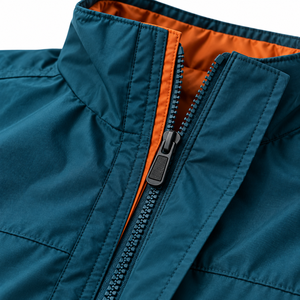 Veste coupe-vent à capuche pour homme, légère, tissée, pour l'extérieur, avec fermeture éclair, impression de logo personnalisée, broderie, poches latérales, poignets ajustables - Product Image 4