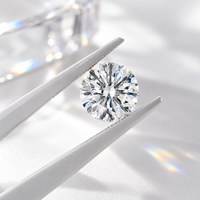 Diamant rond brillant cultivé en laboratoire certifié IGI, couleur D, clarté VVS, pour la fabrication de bijoux