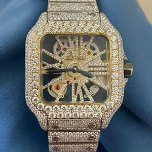 Montre Classique Personnalisée pour Homme, Montre Sertie de Diamants de Laboratoire, Bijoux Hip Hop Incrustés de Diamants, Meilleure Qualité, Prix de Gros - Product Image 6