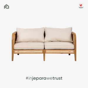 Muebles Contemporáneos de Dos Plazas para Vestíbulo de Hotel, Madera de Teca Sólida y Ratán, Elegantes y Modernos para Sala de Estar de Apartamento, Resort o Villa, Proveedor de Muebles - Product Image 2