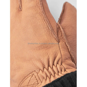 Guantes de Cuero Unisex para Otoño, Resistentes al Viento y al Agua, de Piel de Oveja Genuina, Color Negro y Marrón, para Conducir - Product Image 2