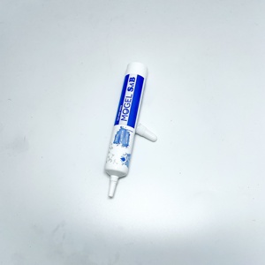 Tube en plastique PE pour vente en gros, idéal pour pommades, crèmes pour les yeux, dentifrices, D19, avec embout pointu long et bouchon à vis, couleur personnalisable, logo personnalisable - Product Image 4