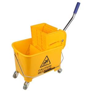 Professional 20 LTR Wringer Trolley with Strong Wheels and Ergonomic <b>Handle</b> Easy to Maneuver for Large Area Floor Cleaning - Product Image 1