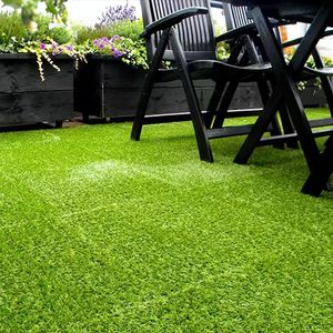 36 Piezas de Césped Artificial Encastrable de 12x12 Pulgadas para Patio, Balcón, Jardín - Césped Artificial Verde Premium - Product Image 2