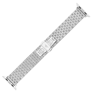 สายนาฬิกาข้อมือสแตนเลสสตีลแบบ Milanese Loop พร้อมตัวล็อคแม่เหล็ก ระบายอากาศได้ดี ปรับขนาดได้ สำหรับนาฬิกาสมาร์ทวอทช์ขนาด 41 มม. 45 มม. - Product Image 3