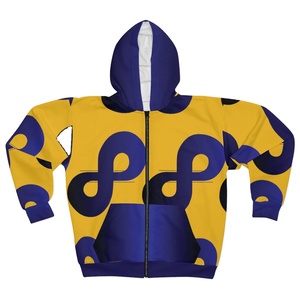 เสื้อฮู้ดซิปพิมพ์ลายแบบ Sublimation ทั้งตัว แฟชั่นสำหรับผู้ชายและผู้หญิง คุณภาพสูง ออกแบบโลโก้ตามสั่ง - Product Image 1