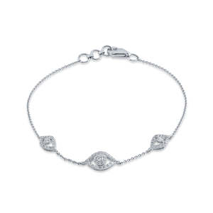 Pulsera de diamantes minimalista, brazalete elegante y elegante con piedras luminosas - Product Image 4