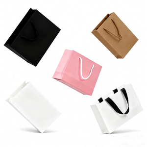 Low MOQ Custom Luxury Paperboard Handbags Eco-Friendly Recyclable Packaging <b>Bags</b> - Product Image 5