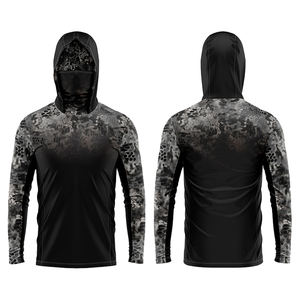 Sweat-shirt à capuche unisexe à manches longues UPF 50+ Protection solaire Imperméable Séchage rapide Léger Pêche Course à pied Trous pour les pouces - Product Image 1