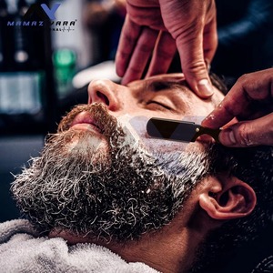 Navaja de Barbero Profesional Negra, 100% Acero Inoxidable, Hoja Recta, Herramienta de Afeitado de Precisión para Salón y Cuidado Personal Masculino, OEM - Product Image 6