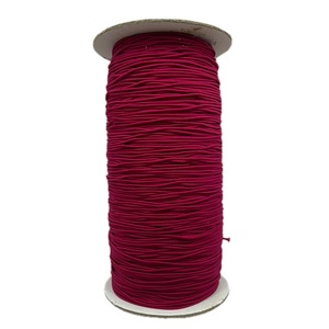 No.5 Dark Pink 1.2mm 288 yards <b>Braided</b> <b>Cord</b> Elastic 100% Nylon High Tenacity Eco-Friendly Bungee Rope for Home Textile - Product Image 3