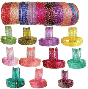 Juego de Brazaletes de Cristal con Diseño de Gotas de Lluvia, Acabado Brillante y Suave, Joyería Tradicional para Mujeres y Niñas - Product Image 5