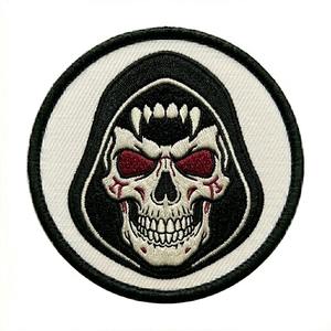 Parche Termoadhesivo Personalizado con Ojo Alado, Insignia Bordada Circular, Aplique de Ala de Murciélago con Ojo Turco Rojo para Ropa Gótica, Chaquetas y Streetwear - Product Image 6