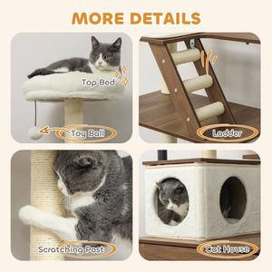 Albero di gatto Premium & Scratcher per il divertimento felino e l'esercizio - Product Image 6