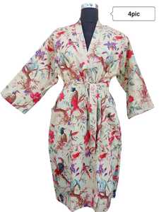 Robe de chambre en coton gaufré pour femme, vêtement de détente doux et décontracté, idéal pour la maison et le spa, légère et confortable, avec logo personnalisé, fournisseur en gros - Product Image 4