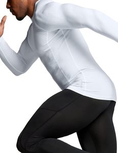 Maillot de bain à manches longues pour homme, protection UV, compression, séchage rapide, haut de performance athlétique - Product Image 6