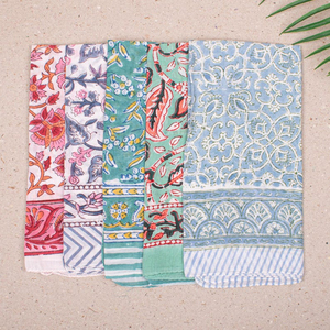 Bandanas en coton biologique faits à la main, 15 pièces, unisexe, bandeau de motard, écharpe de cou bohème, cadeau tendance, haute qualité pour femme, pour l'extérieur - Product Image 4