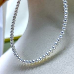 Collar de Perlas de Agua Dulce Versátil de Estilo Retro Francés de 3-4 mm, Cadena Trenzada de Múltiples Capas - Product Image 2