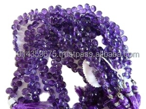 Cuentas de Rondelle facetadas de amatista africana, cuentas de piedras preciosas púrpuras naturales, cuentas sueltas de piedra preciosa - Product Image 1