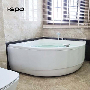 IZE 150 Freestanding Corner Type Modern Acrylic <b>Triangle</b> Massage Bathtub for Hotel and Villa Use - Product Image 3
