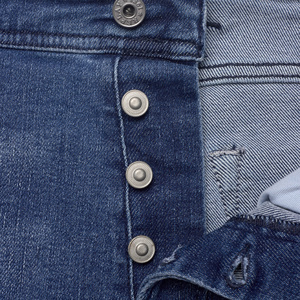 Men's <b>High</b> <b>Waist</b> Straight Denim <b>Shorts</b> 100% Cotton Streetwear Classic Blue <b>Jean</b> <b>Shorts</b> Casual Summer Knee Length - Product Image 3
