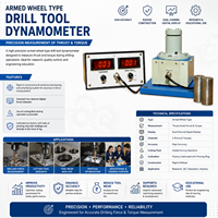 Dinamómetro para Herramientas de Perforación con Indicador de Fuerza Digital |   Sistema de Medición de Empuje y Torque de Precisión para Ingeniería Mecánica