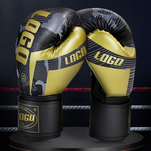 Guantes de Boxeo de Entrenamiento Sanda de Cuero PU Transpirable, Diseño Personalizado, con Cierre de Velcro para Soporte de Muñeca, para Adultos - Product Image 6