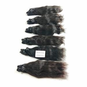 Extensions de cheveux naturels indiens Remy Super Double Drawn, tissage ondulé de haute qualité, cheveux bruts, double trame, tissage de cheveux humains - Product Image 2