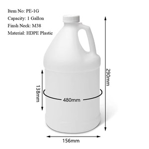 Bouteilles de lessive personnalisables couleur sur mesure 1 gallon en plastique HDPE rechargeables avec bouchon à vis Unalilia – Meilleures ventes, haute qualité - Product Image 3