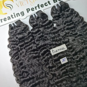 2024 Meilleures ventes Extensions de cheveux crus bouclés birmans non transformés Cuticule intacte de haute qualité Double tiré de 8 à 32 pouces - Product Image 5
