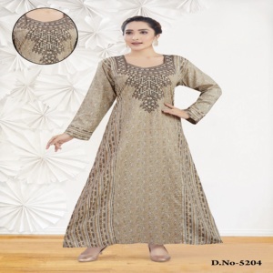Elegant Mix & <b>Match</b> Panel Style Kaftan/Jalabiya With Embroidery & Diamond Work– Luxury Mukhawar Arabic Gown for Global Export - Product Image 1