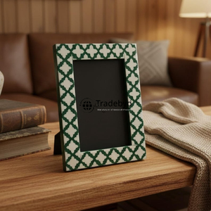 Marco de Fotos de Lujo con Incrustaciones de Hueso, Diseño Creativo, Acabado Brillante, Hecho a Mano, Decoración para el Hogar por Tradebyd - Product Image 6