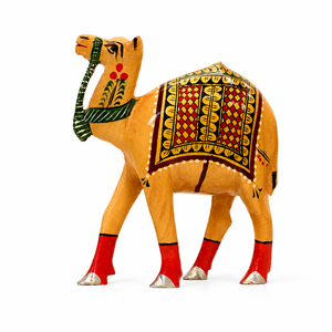Figura de Camello Hecha a Mano en Madera, Escultura Animal Tradicional, Decoración de Mesa para Sala de Estar, Regalo de Inauguración de Casa - Product Image 3