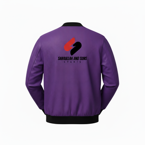 Bomber <b>jacket</b> Custom Logo Men <b>Jacket</b> PU Leather Casual Zipper <b>Jacket</b> <b>Lightweight</b> Stylish Outerwear - Product Image 2