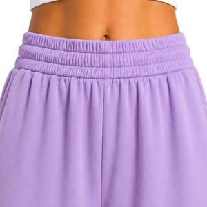 Lavender Wide Leg Sweatpants Women Elastic Waist Loose Fit Cotton Fleece <b>Trousers</b> Oversized Lounge Pants Casual Streetwear - Product Image 5