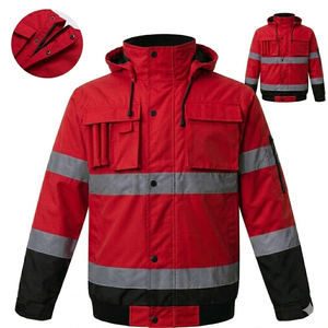 Triple Layers Fire resistant FR Cotton Winter <b>Jacket</b> for Electric station <b>workers</b> - Product Image 3