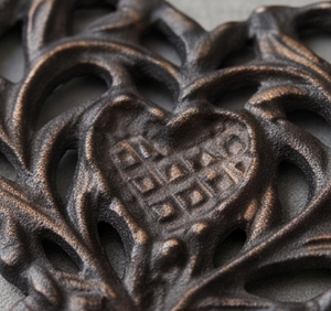 Antique Metal Heart Wall <b>Hook</b> With Ivory Tip <b>Decorative</b> <b>Coat</b> <b>Hook</b> For Home Use Elegant Wall Accent - Product Image 2