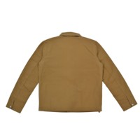 Veste de travail en toile de coton 100% lourde personnalisée pour homme, style vintage, col rabattu, boutons-pression, veste cargo utilitaire