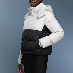 Veste matelassée en nylon pour femme, toucher luxueux, tissu de qualité supérieure, veste matelassée personnalisée avec logo pour femme, polyester recyclé - Product Image 3