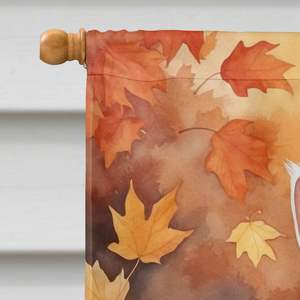 Turc Van chat automne feuilles Polyester drapeau grand porche manchon pôle décoratif cour bannière tenture murale œuvre chat multicolore - Product Image 3