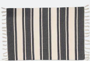 Striped Rectangle Outdoor Rug Flat Weave Non-Slip Modern Style Polypropylene <b>Mat</b> for Balcony and Patio - Product Image 3