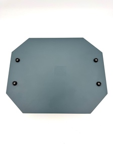 Bandeja de Almacenamiento Metálica Clásica con Espejo, Forma Poligonal, de Una Sola Capa, Acabado Pulido, para Uso en Mesa - Product Image 2