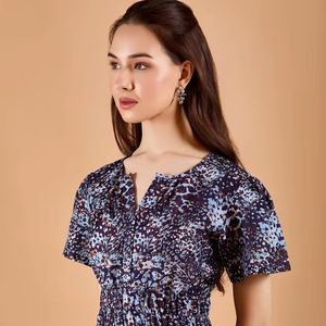 เดรสผ้าฝ้ายแขนสั้นสำหรับผู้หญิงขายดีที่สุด เดรสกลางคืนหรูหรา ระบายอากาศได้ดี เรียบเนียน เซ็กซี่ ราคาขายส่งสำหรับสาวๆ - Product Image 1