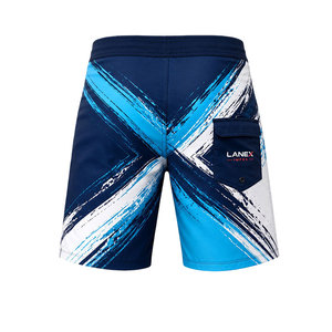 Custom <b>Men</b>’s Abstract Geometric Print Board Shorts Quick Dry Surf Swim <b>Trunks</b> 4-Way Stretch Beachwear Summer Water Sports Shorts - Product Image 3