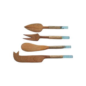 ชุดช้อนส้อมมีดเรซิ่นเทอร์ราซโซ่ด้ามไม้ไผ่ทันสมัย ราคาสุดคุ้ม - Product Image 5