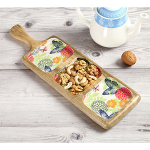 Classic Wooden Serving Platter For Serving Snacks Bread Fruits <b>Desserts</b> And Restaurant Table Presentation - Product Image 1