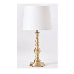 Lámpara de mesa de lujo sin pantalla, lámpara de pulido de espejo con acabado antiguo de latón para sala de estar, mesita de noche, lámpara de mesa elegante para decoración del hogar - Product Image 6